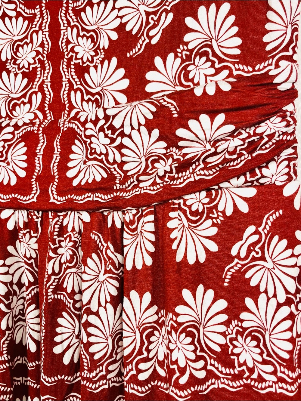 NWT Boden Antonia Red Botanical Floral Jersey Sleeveless Maxi Dress Size 8 - Picture 5 of 8